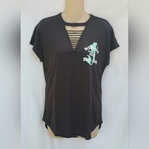 Disney's The Little Mermaid, Mermaid Hair Don't Care Tee Black Jr's Size XS